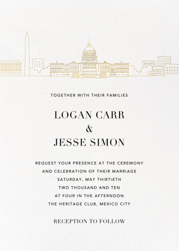 Skyline View - Wedding Invitation by Paperless Post