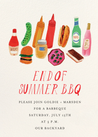 BBQ Friends - Summer Party Invitation by Mr. Boddington's Studio