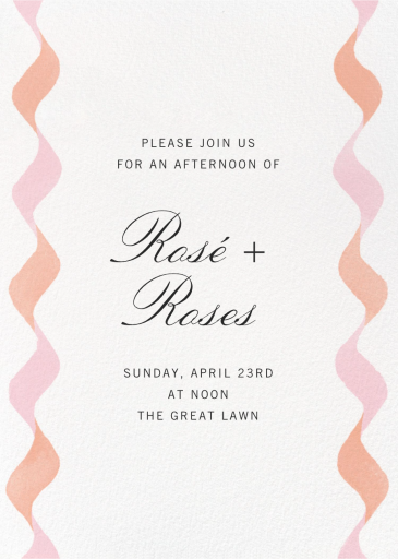 Twirling Streamers - Spring Party Invitation by Paperless Post