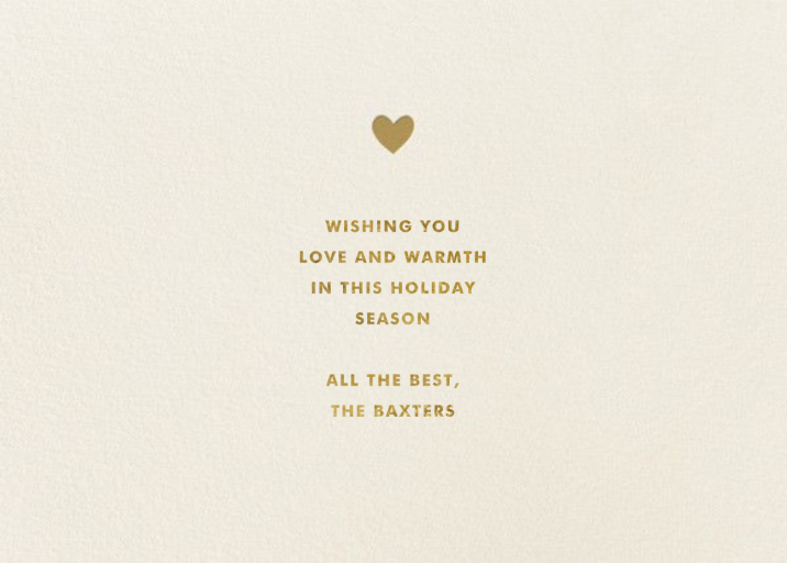 Gold Heart by The Indigo Bunting - Back