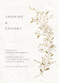 Botanical Pressed Wildflower by Paperless Post