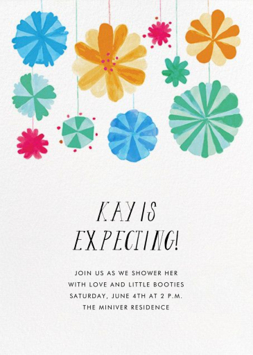 Blow Up the Balloons - Baby Shower Invitation by Mr. Boddington's Studio