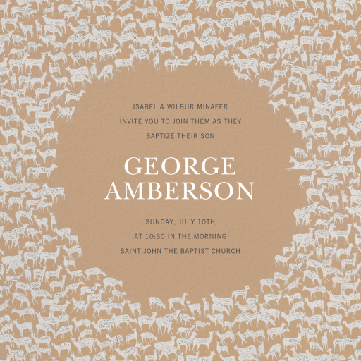 Rangale - Baptism & Christening Invitation by Schumacher