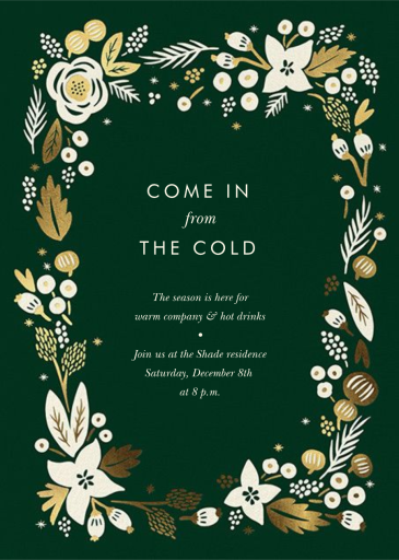 Poinsettia Wreath (Tall) by Rifle Paper Co.