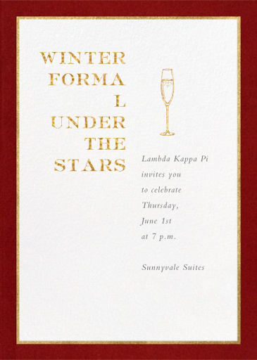 Oro (Tall) by Paperless Post