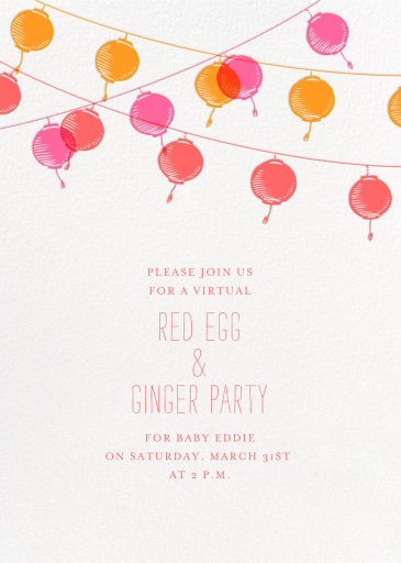 Golden String Lanterns by Paperless Post