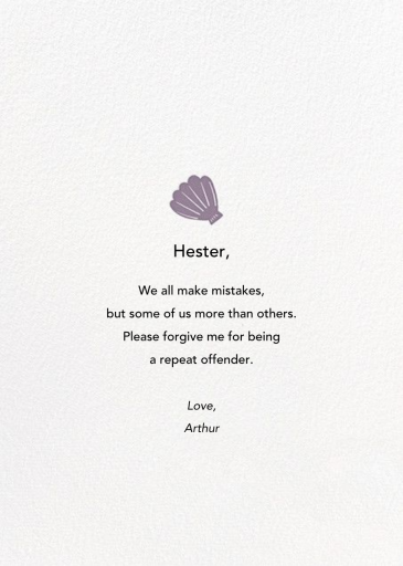 I Really Clam Sorry by Hello!Lucky - Back