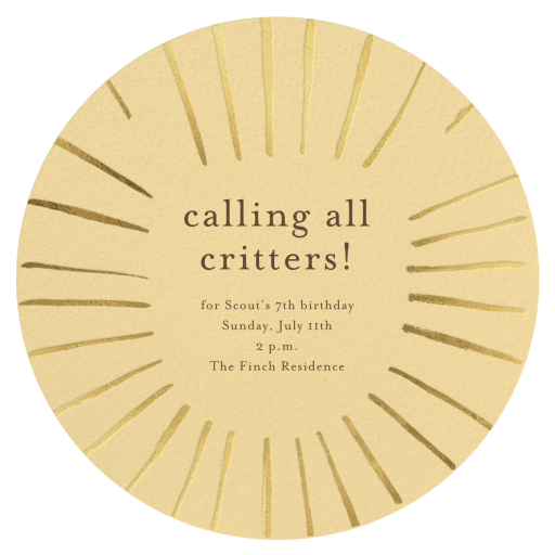 Lion Around - Invitation by Meri Meri - Back