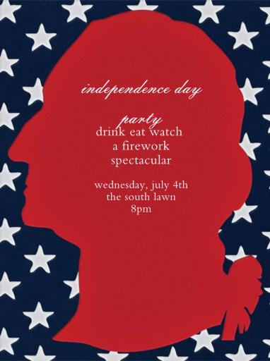 Washington Flag - 4th of July Invitation by Paperless Post