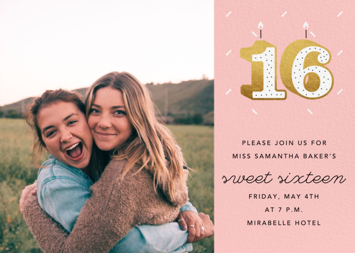 Sixteen Candles (Photo) - Sweet 16 Invitation by Paperless Post