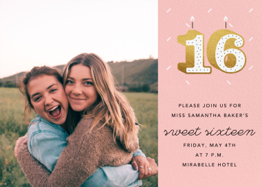 Sixteen Candles (Photo) - Sweet 16 Invitation by Paperless Post