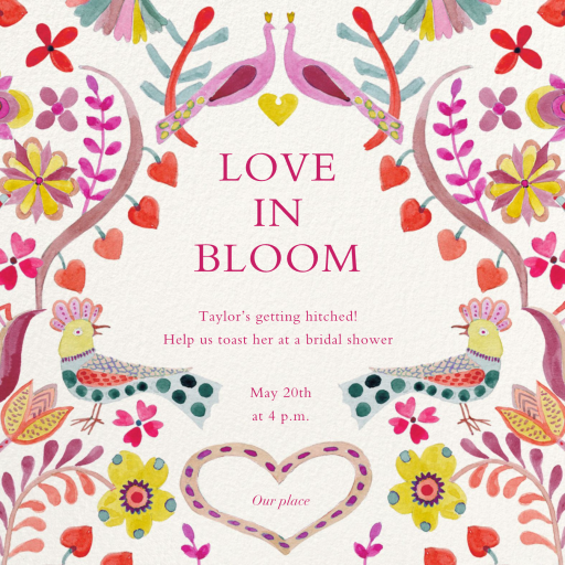 Lovebird Garden - Wedding Invitation by Liberty