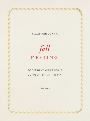 Leaf Inner Bevel Border by Paperless Post