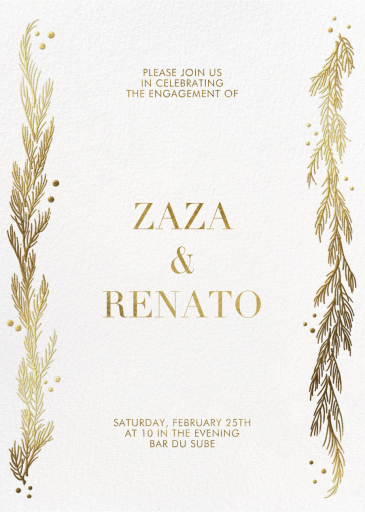 Festive Winter Pine - Invitation by Paperless Post