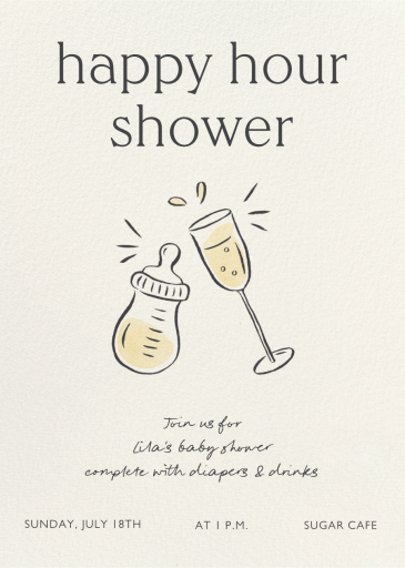 Baby Toast - Baby Shower Invitation by Paperless Post