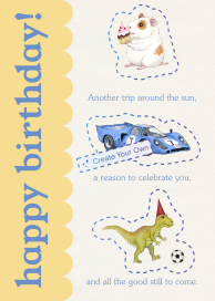 Scallop Edge (Custom Magic Art) - Birthday Card by Paperless Post
