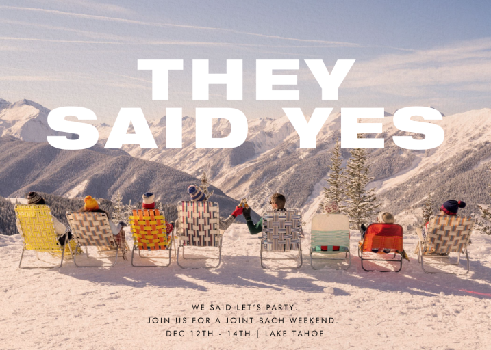 Ski Weekend - Bridal Shower Invitation by Gray Malin