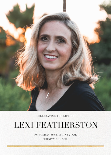 Underscore (Double-Sided Photo) by Paperless Post