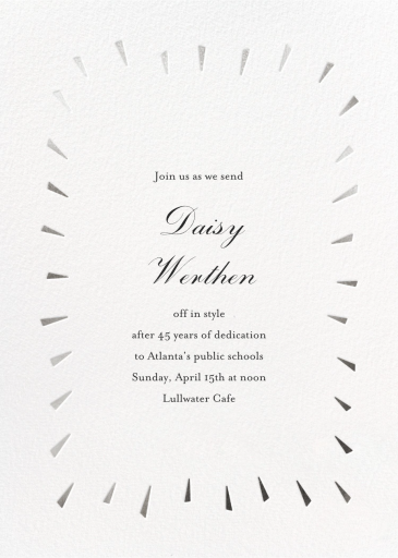 Éclat - Retirement and Farewell Party Invitation by Paperless Post