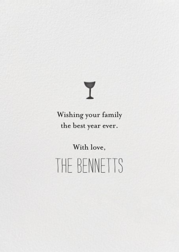 Pyramid of Happiness - New Year's Card by Mr. Boddington's Studio - Back