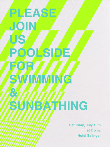 Lightning Decals - Beach Party Invitation by Paperless Post