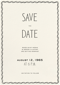 Rippled Border - Save the Date by Paperless Post