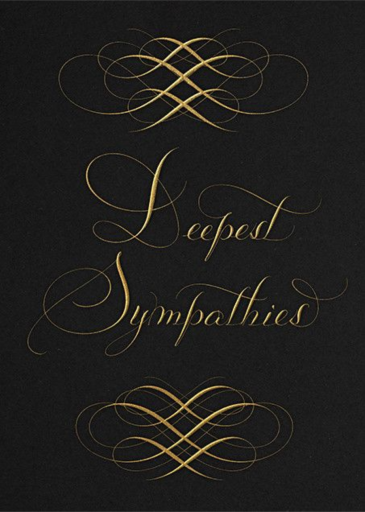 Deepest Sympathies - Sympathy Card by Bernard Maisner