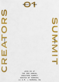 Linear Type - Business Event Invitation by Kelly Wearstler