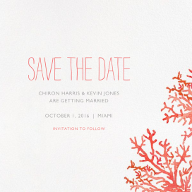 Beach Coral by Paperless Post