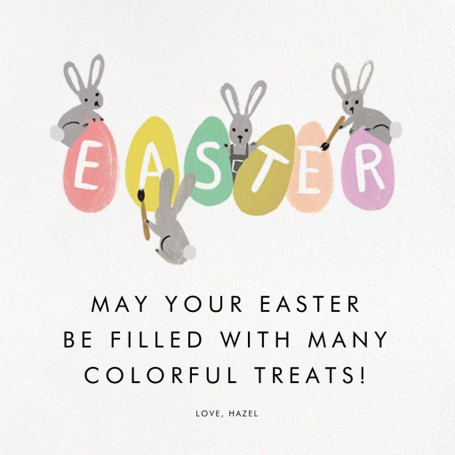 Bunny Brushstrokes - Easter Card by Rifle Paper Co.