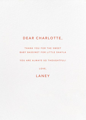 Ocean Parade - Petit Collage - Thank You Card by Petit Collage - Back