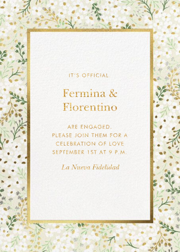 Allover Floral - Engagement Party Invitation by kate spade new york