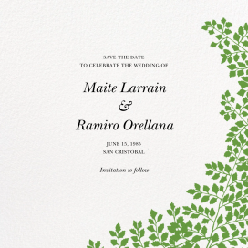 Fern II - Save the Date by Paperless Post