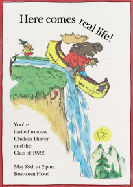 Over the Hill - Graduation Party Invitation by Richard Scarry
