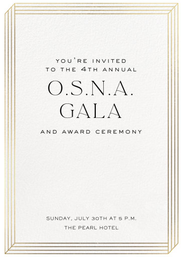 Dimensional - Gala Invitation by Paperless Post