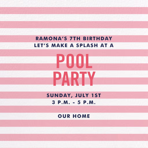 Beach Towel - Birthday Invitation by kate spade new york