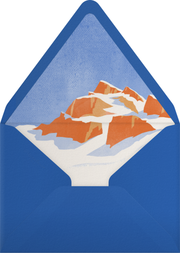 Sweeping Slopes - Paperless Post Envelope