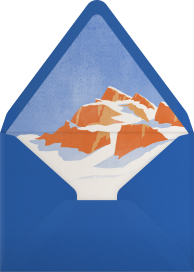 Sweeping Slopes - Paperless Post Envelope
