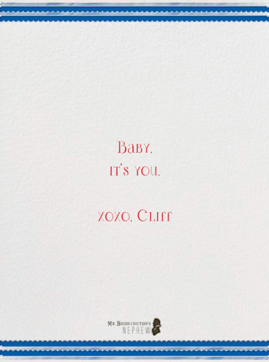 I'll Take Two Boxes of Thin Mints - Valentine's Day Card by Mr. Boddington's Studio - Back