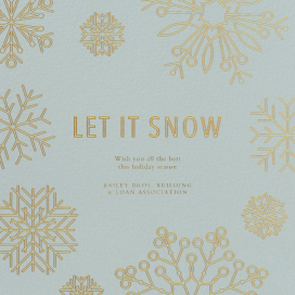 Etched Snowflakes - Business Holiday Card by Paperless Post
