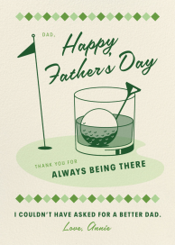Golf Ball Garnish - Father's Day Card by Paperless Post