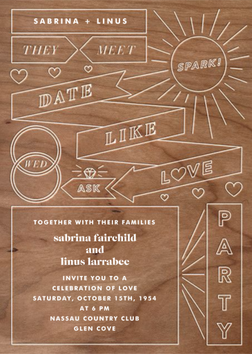 Chronology - Wedding Invitation by Paperless Post