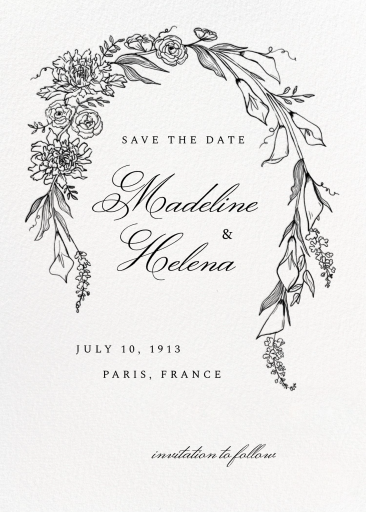 Blooming Arch - Save the Date by Paperless Post