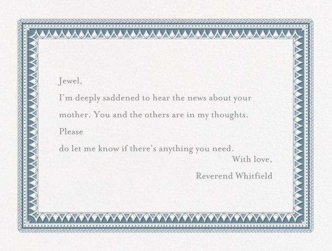 Banque (Thank You) - Sympathy Card by Crane & Co.