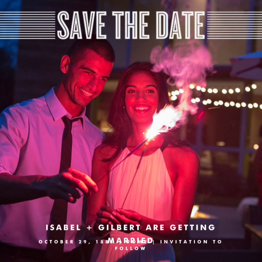 Bar Lines - Bar & Bat Mitzvah Save the Date by Crate & Barrel