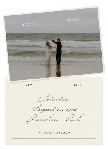Postage Portrait - Save the Date by Paperless Post