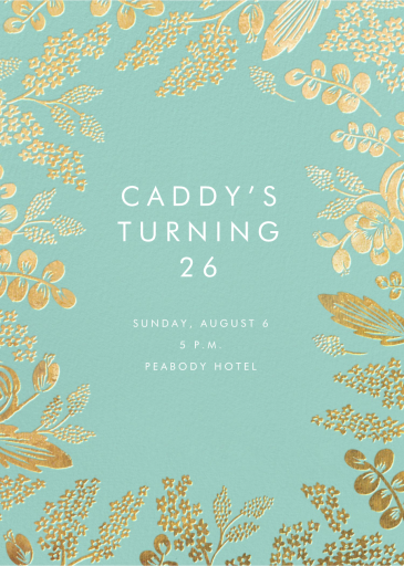 Heather and Lace - Birthday Invitation by Rifle Paper Co.