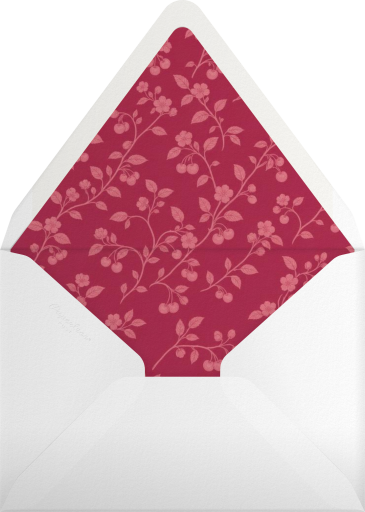 Pink Cherry Blossom Invitation Envelope