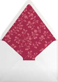 Pink Cherry Blossom Invitation Envelope