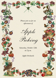 Magic Orchard - Fall Party Invitation by Stephanie Fishwick